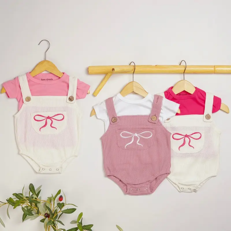 TINYME 0-18 bln || Set Jumpsuit Overall + Kaos  Celana Kodok Gantung Luaran Anak Bayi Catalog TMTM CARROL 6