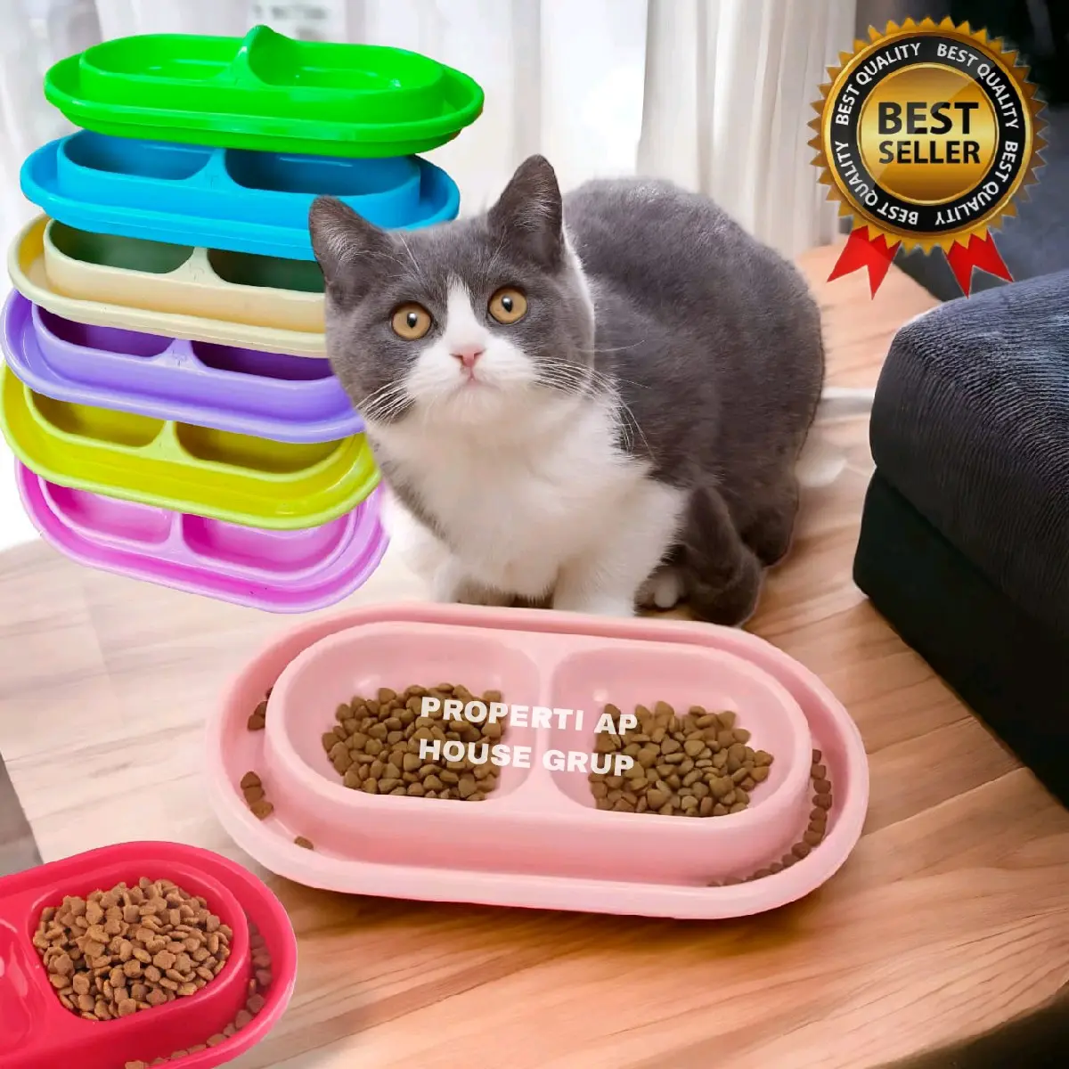 TEMPAT MAKAN KUCING & ANJING ANTI SEMUT JUMBO