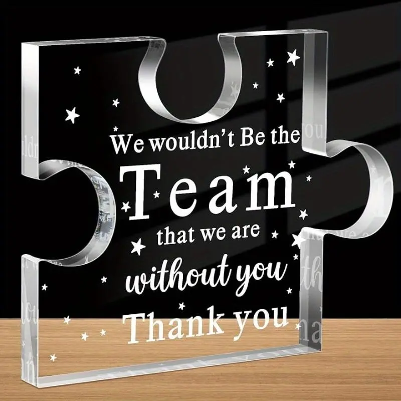 Acrylic Clear Desk Plaque, Boss Appreciation Gift, Thank You Boss Lady Paperweight Gifts, Acrylic Sign for Home Office, Boss Keepsake for Office Retirement