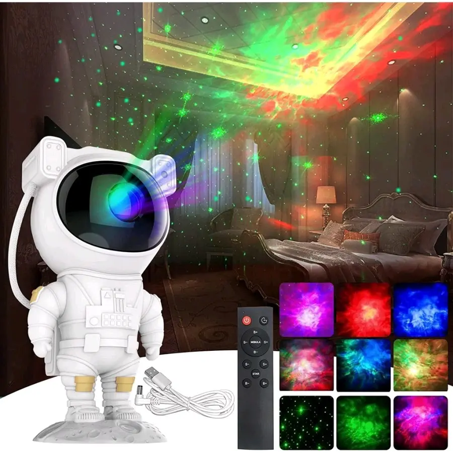 Lampu Bintang Astronot Galaxy Star Lampu Proyektor Lampu Kamar