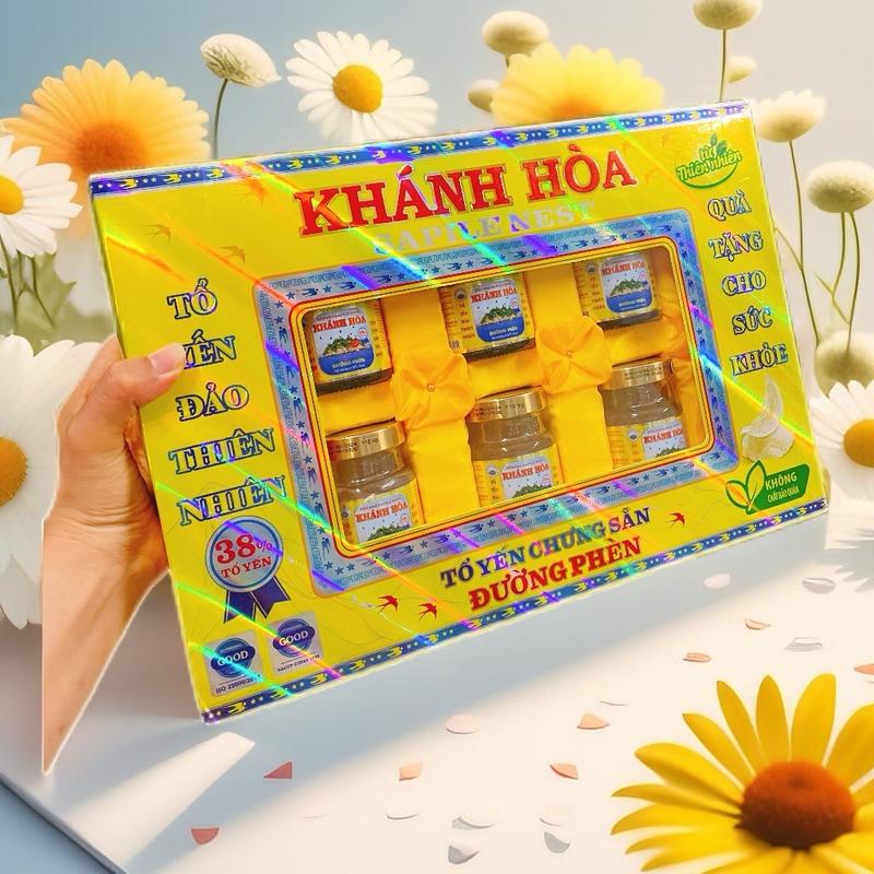  Yến sào chưng sẵn đường phèn,lót lụa bên trong thương hiệu cao cấp Sapilenest Khánh Hoà 38% yến+tặng kèm xách 