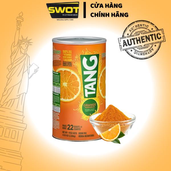pha nước cam TANG Orange Natural Mỹ 2.04kg,  pha nước cam thơm ngon, Vitamin C bột trái cây tuổi thơ - SWOT