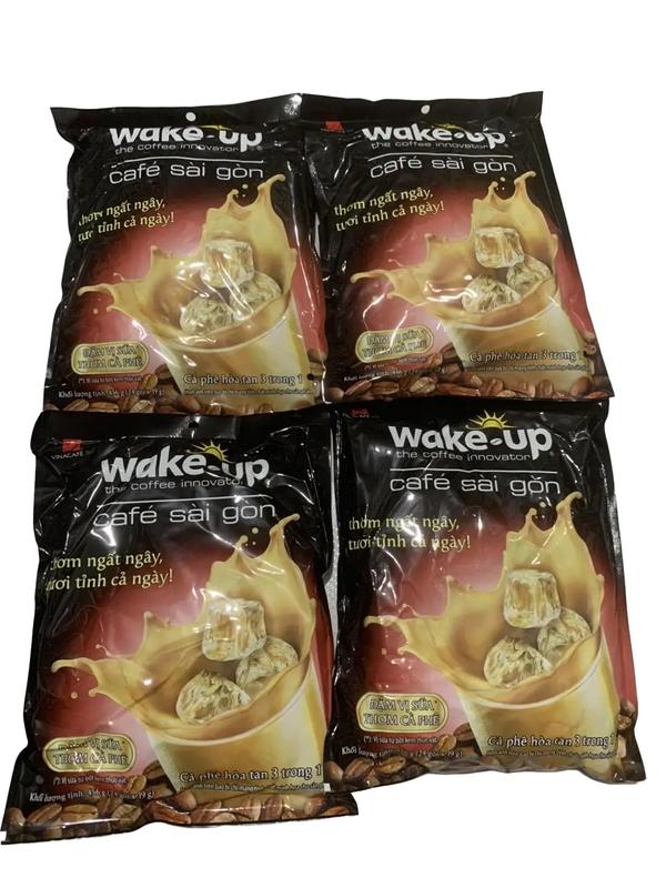  4 gói Cà phê sữa Wake Up Sài gòn   24 gói x 20g  