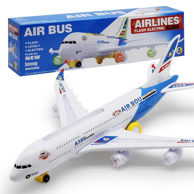 A380 Aircraft Large Long Electric Model Airplane Toy with Sound ...