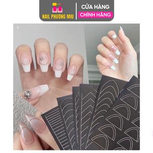 Miếng Dán Dặm Ombre Sticker Fen Đầu Móng Làm Nail, Mẫu Đẹp Sắc Nét, Siêu Tiện Lợi, Dặm Đầu Móng Nhanh Chóng, Giấy Decal Tự Dính, Dễ Sử Dụng Nữ