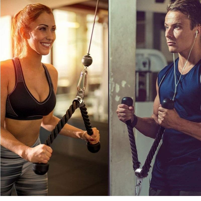 Product Introduction of Tricep Rope Push Pull Down Cord For Bodybuilding Exercise Gym Workout for Home or Gym Use Fitness Exercise Body Equipment 4