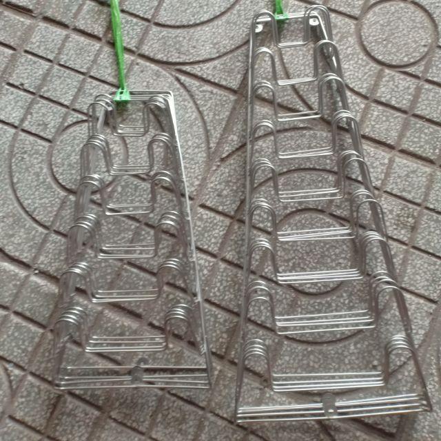 Máng nắp vung dày dặn, giá treo vung nồi inox, kệ treo nắp nồi inox, giá để nắp vung inox, kệ để nắp vung