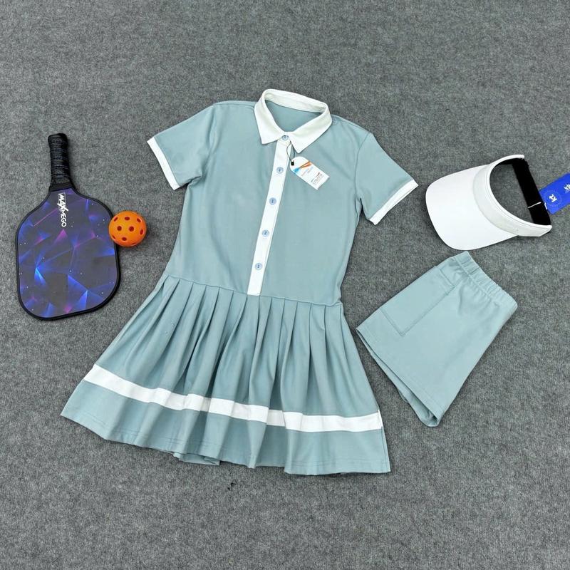 [PICKLEBALL] Hàng mới về - Set váy liền thể thao chơi Pickleball, Tennis có thể giặt máy ️ size m:49-53kg 5