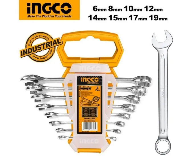 HKSPA1088 KUNCI RINGPAS HD 6-19 SET 8 PCS