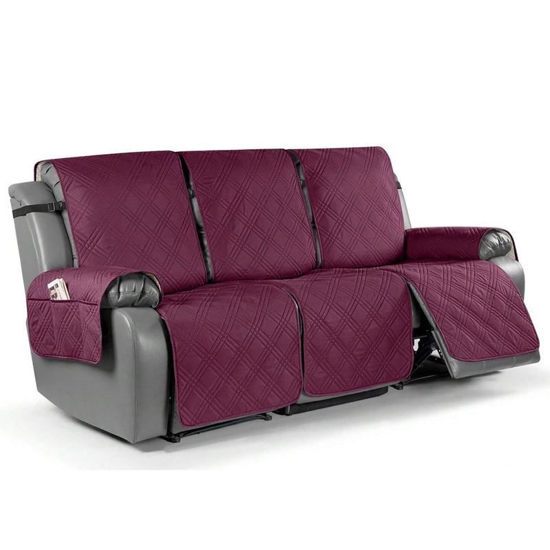 Product Introduction of Recliner Chair Cover, 3 Counts/set Washable Recliner Slipcover with Pocket, Non-slip Recliner Cover, Sofa Protector for Recliner Chair & Pet Furniture, Summer Essentials 7