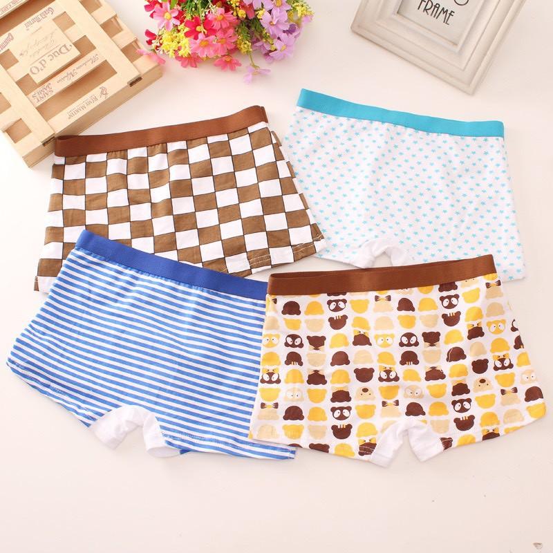 Product Introduction of Set 4 quần chíp bé trai từ 3-10 tuổi - Quần sịp đùi - Chất liệu vải cotton thoáng mát (QC18-QC40) 5