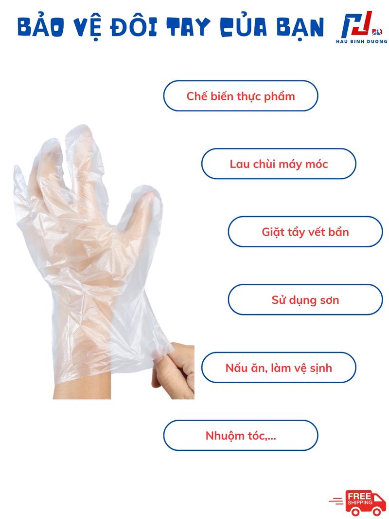 Product Introduction of 1kg Bao tay nilon loại tốt 400 cái, Găng tay nilon dày dai 7
