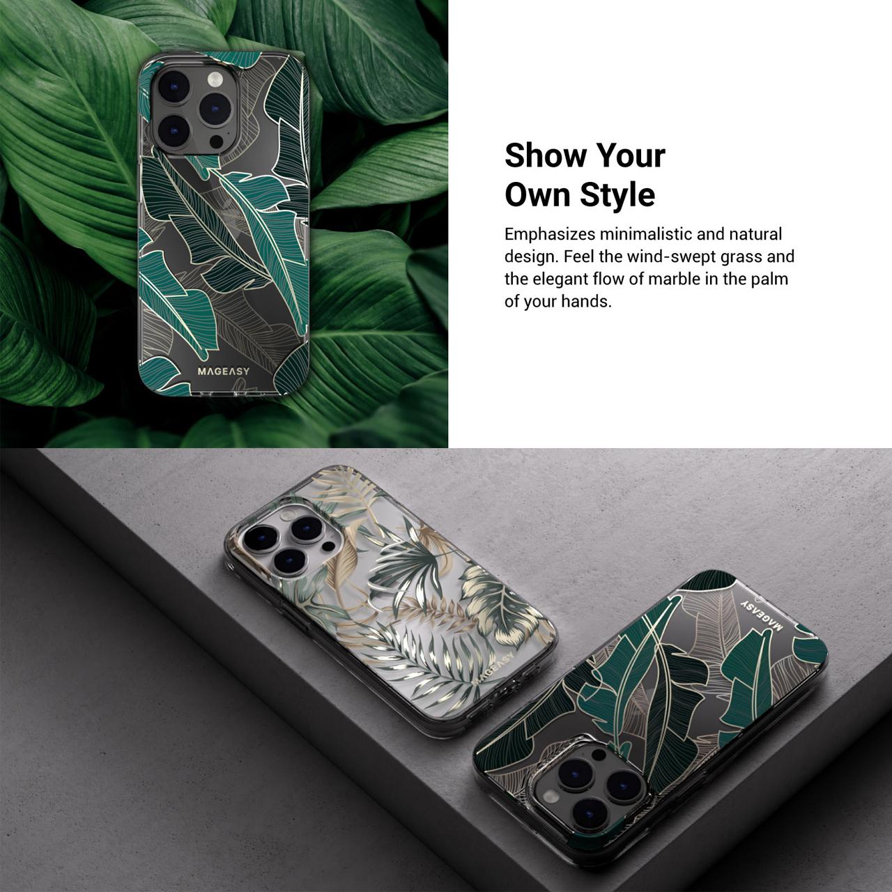 Case iPhone 15/ 14 Pro Max Plus MagEasy Glamour Magnetic Motif Casing