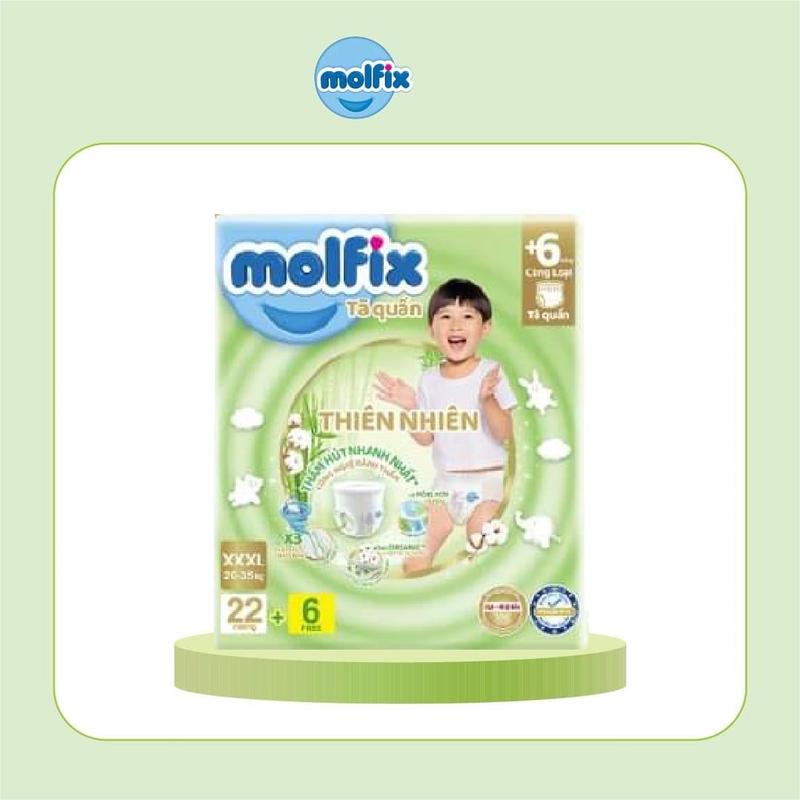 Bỉm quần Molfix Size S/M/L/XL/XXL/XXXL- Gói trung ít miếng Cho Bé