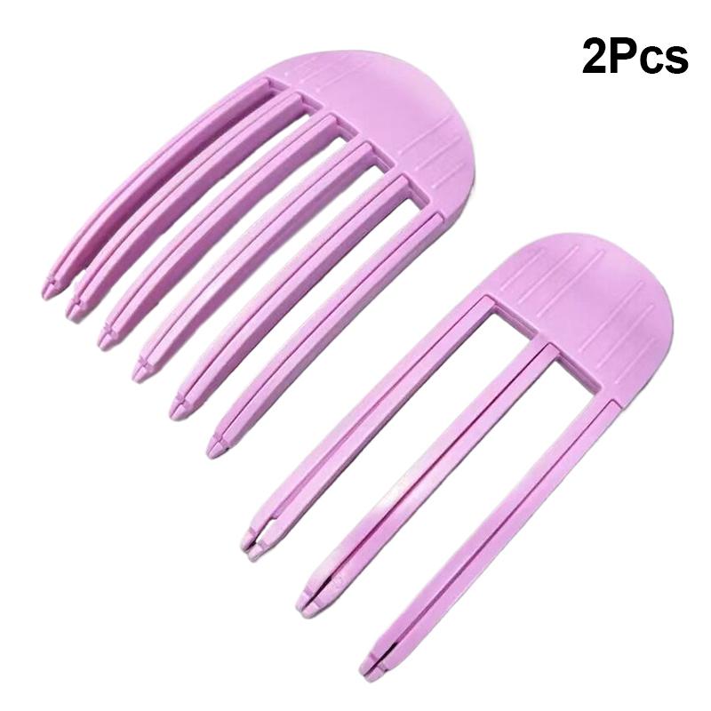 Product Introduction of New Hair Care Roots Natural Fluffy Hair Clip No Heat Plastic Hair Curler Twist Styling Diy Tools 3/ 6 Teeth Comb Fluffiness Tool 22