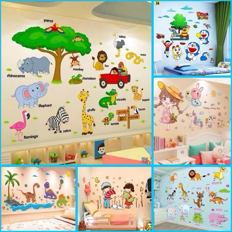 Tranh Dán Tường Hình Em Bé Trang Trí Phòng Khách,Phòng Ngủ Decor Decal