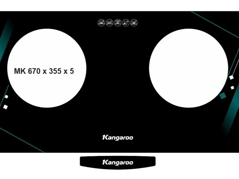 [ L ] [DEAL SIÊU SỐC ] Bếp ga dương mặt kính Kangaroo KGGS69G2E đầu đốt ĐỒNG tiết kiệm Gas, kiềng bếp tháo rời dễ dàng. 2