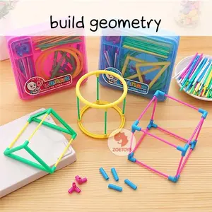 Zoetoys Build Geometry | Alat Bantu Belajar Matematika Mengenal Bangun dan Bentuk Geometri | Mainan Rangka Geo Edukasi Anak