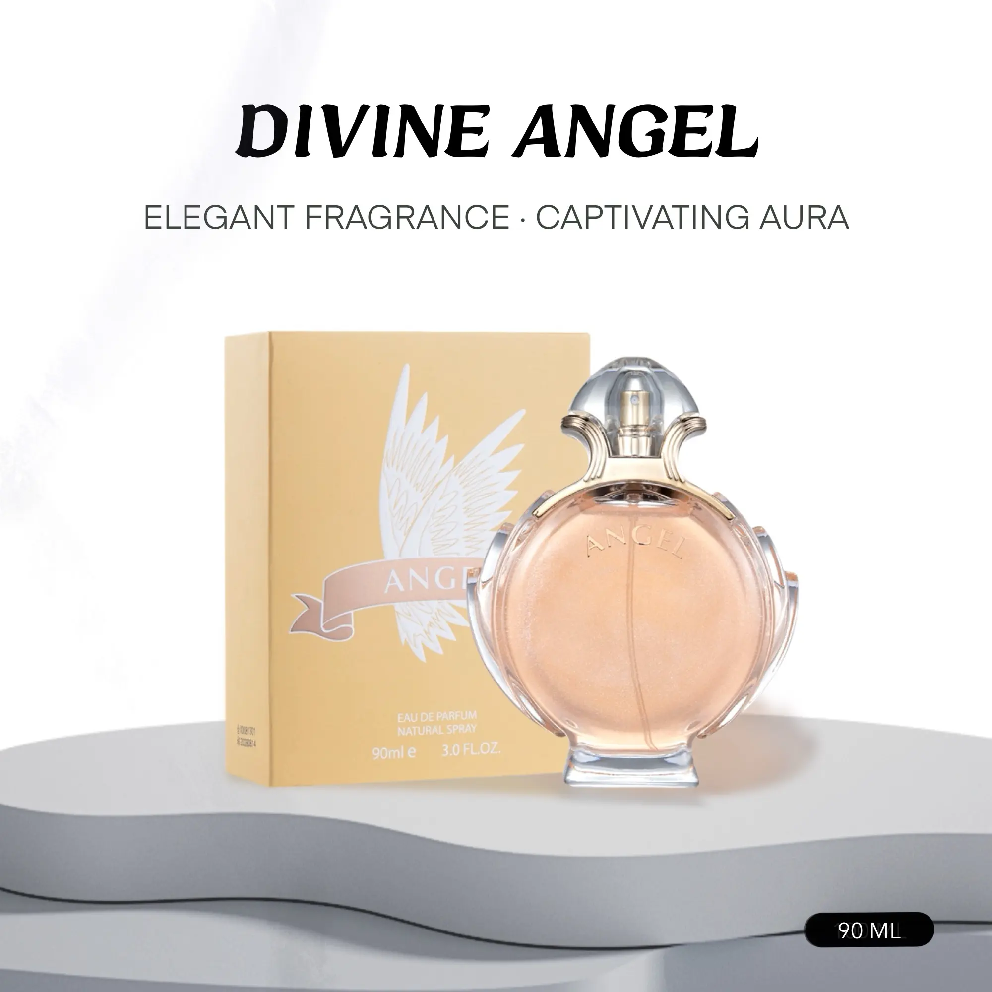 【Divine Angel】90ML Perfume for Woman Long Lasting Magic color gilt Eau de Parfum for Ladies Fresh Flower Scent
