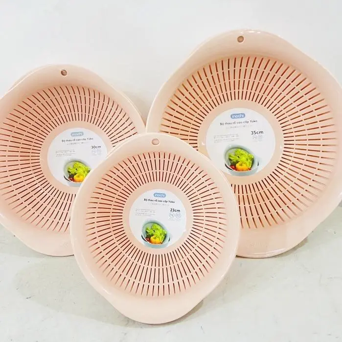 [INOCHI] Thau rổ nhựa cao cấp Yoko Inochi Nhật Bản loại lớn cao cấp chắc chắn sang trọng 4