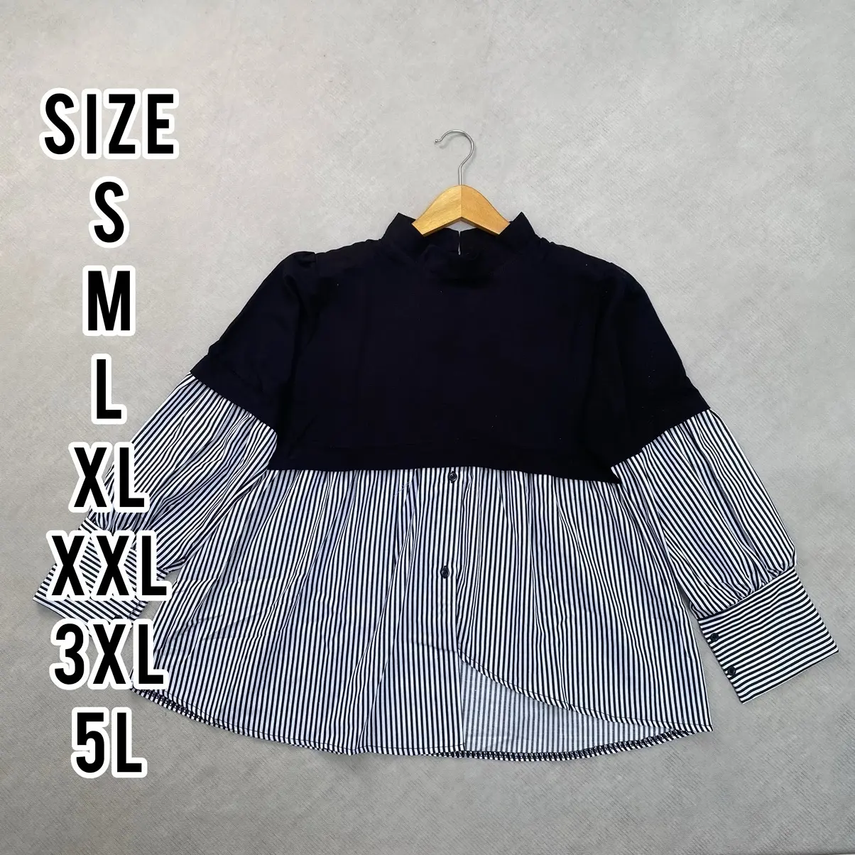 Ailen Top Blouse - Blouse Jumbo - Atasan Wanita - Size S M L XL XXL 3XL 5L - Blouse Rayon Mix Cotton - Outfit Wanita - Blouse Wanita Terbaru Baju Panjang Oversize