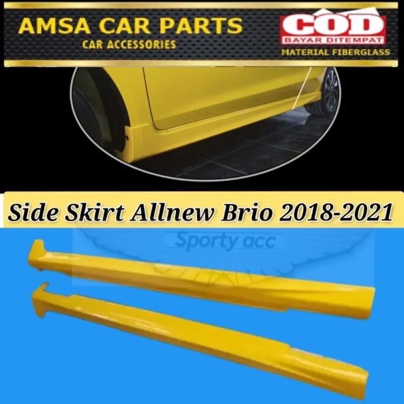 Side Skirt sidekit bodykit samping honda all new brio baru 2
