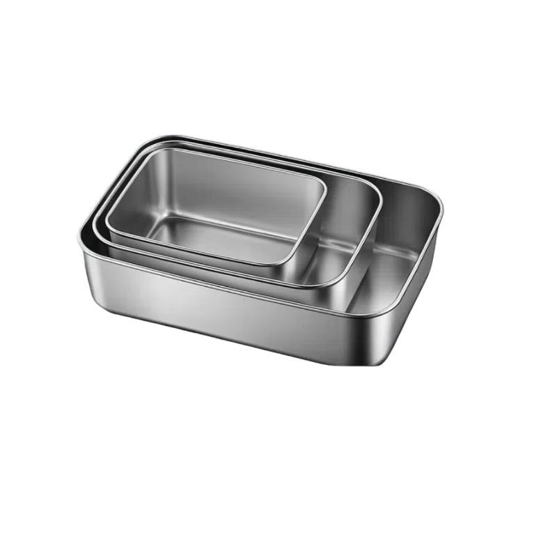 Product Introduction of Stainless Steel Food Storage Box, 3 Counts/set Food Storage Container with Lid, Food Storage Box for Home Kitchen Outdoor Picnic 7
