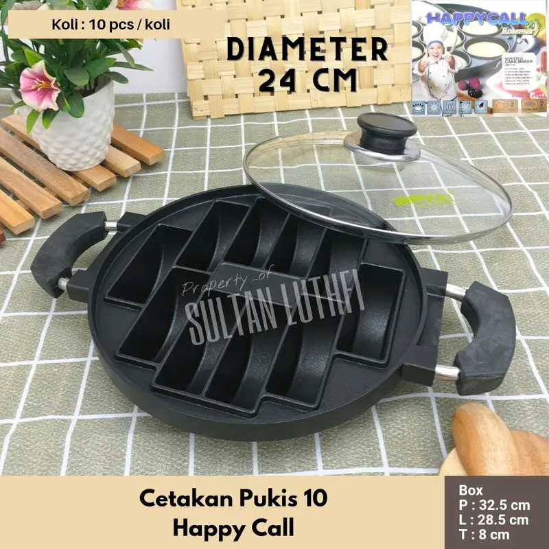 Cetakan Pukis 10 Lubang Happy Call 0