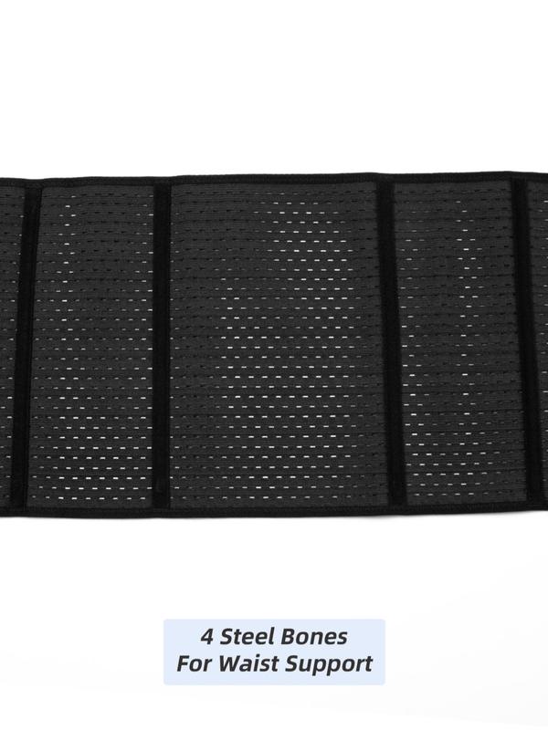Men's Adjustable Hook & Eye Waist Trainer, Breathable High Stretch Shaper, Tummy Control Shaper for Men 6