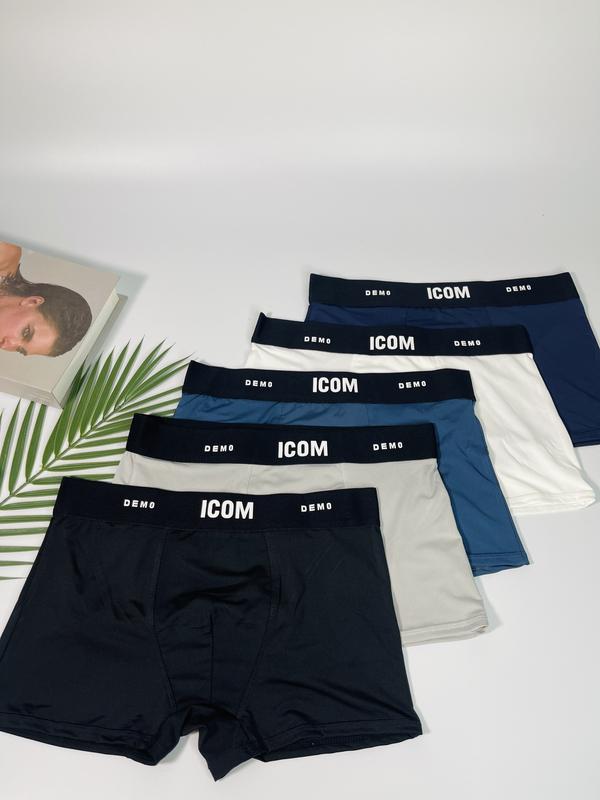 Sét quần sịp đùi thun lạnh ICOM thun lạnh co giãn 4 chiều Quần Boxer Menswear