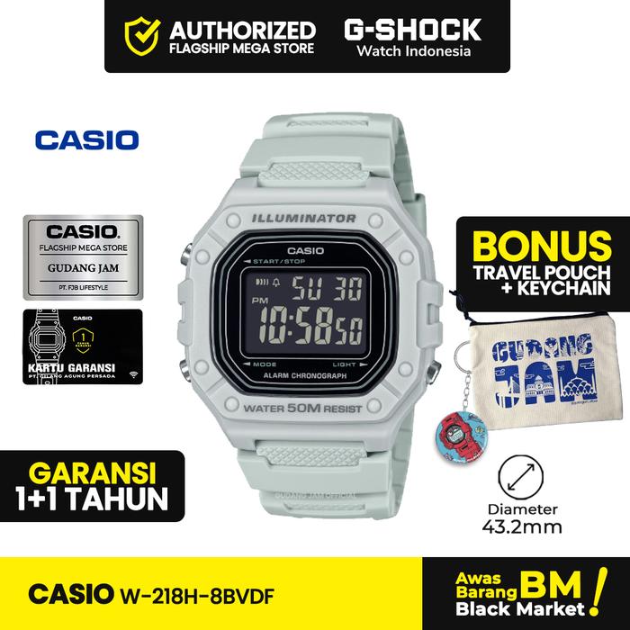 Promo Jam Tangan Pria Casio Original W-218H-8BVDF Digital Water ...