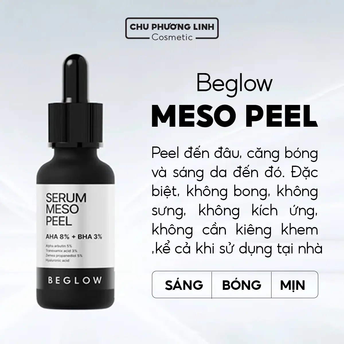 Serum Peel Da Meso Beglow – Căng Bóng, Sáng Da, Làm Sạch Tế Bào Chết 25ml MP0763