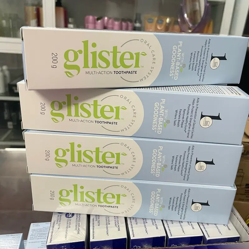 Kem đánh răng Glister Amway 200gr Khử Mùi Trắng Răng Nữ Nam BẠC HÀ 4