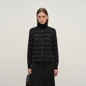 Women’s Warm Striped Knit Cardigan Sweater X594