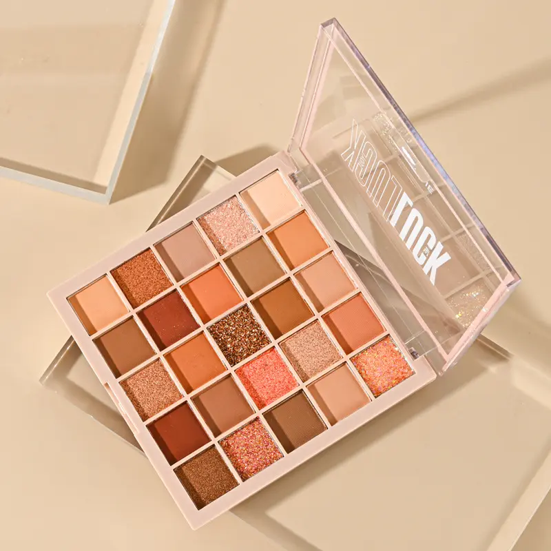 25 color eyeshadow tray Matte orange brown tray taro Earth color ins Super fire cement eyeshadow tray