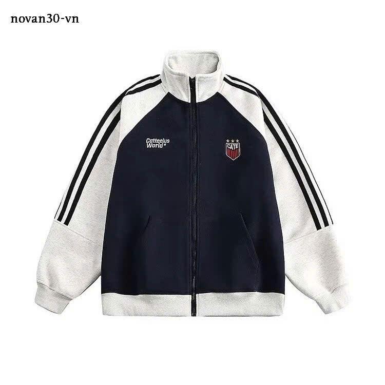 ÁO KHOÁC HOODIE ZIP THÊU 2 BÊN CATE MS Có Túi Menswear Jacket