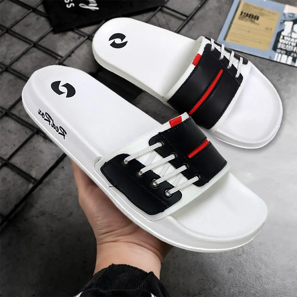 Sandal Slop Pria Joemen S 33 (NEW) Slide White & Black Original RedRox - Vorka