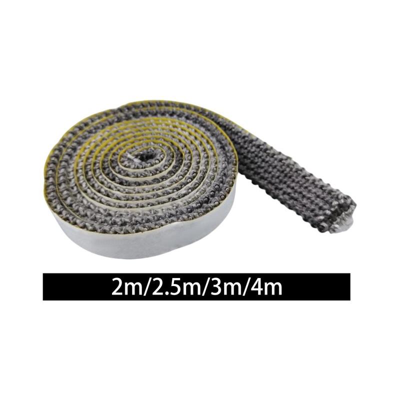 Fireplace Tape Seal High Temperature Resistance Wood Stoves Gasket Sticky Fiberglass Rope for Window Glass Chimney Fireplace 4