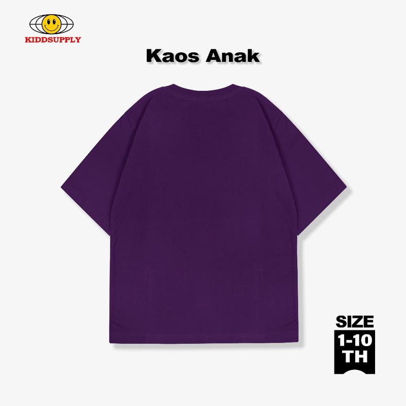 KiddSupply Kids Tshirt Fly Black & Purple l Kaos Anak Unisex TSKD050 3