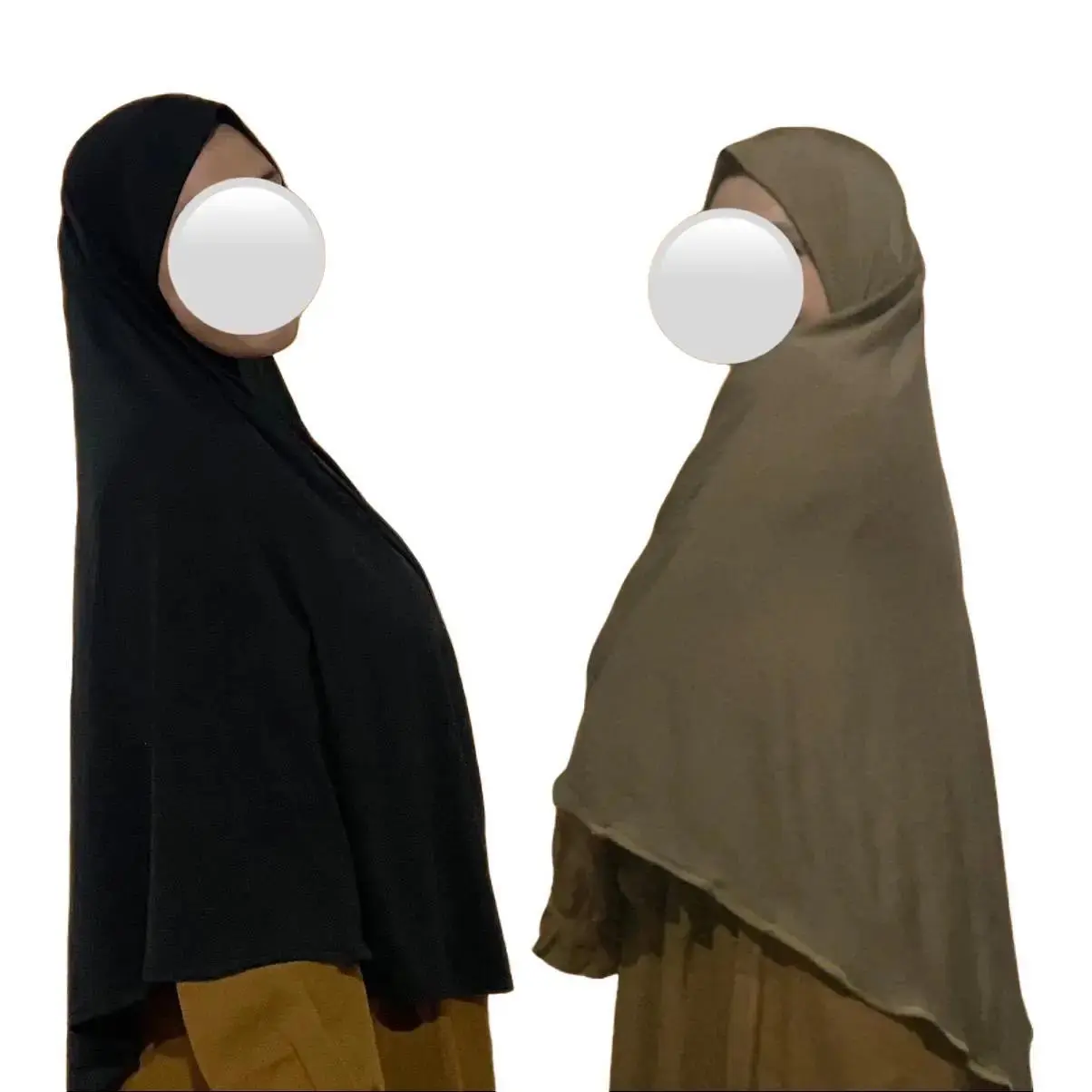 Medium size 'Sukob' Plain Hijab for daily wear