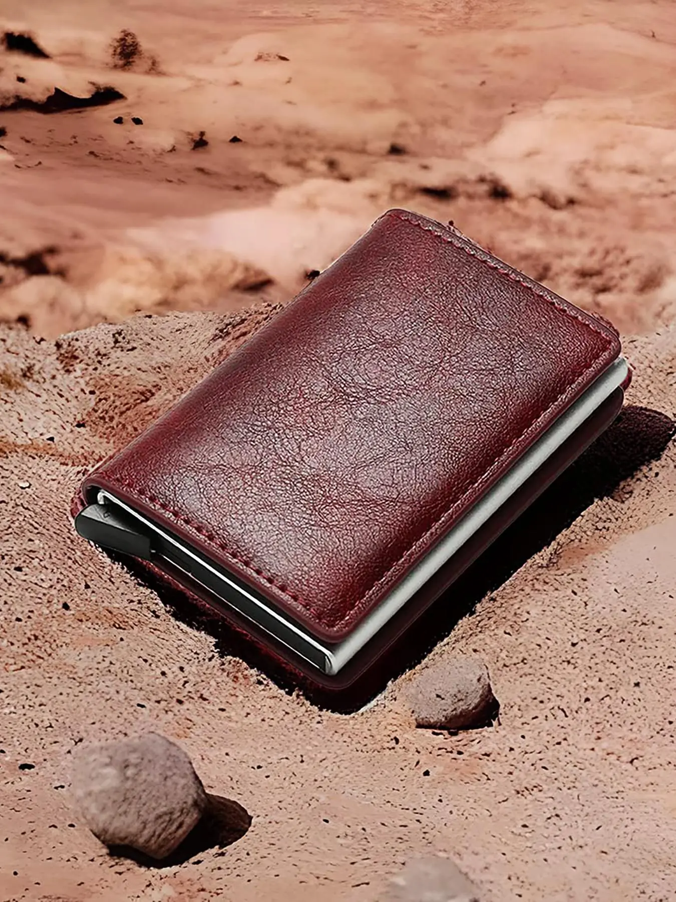 Men's Business Fashion Rfid Blocking Protection Bifold Wallet,  Multiple Card Slots Wallet, Matching Portable Card Holder