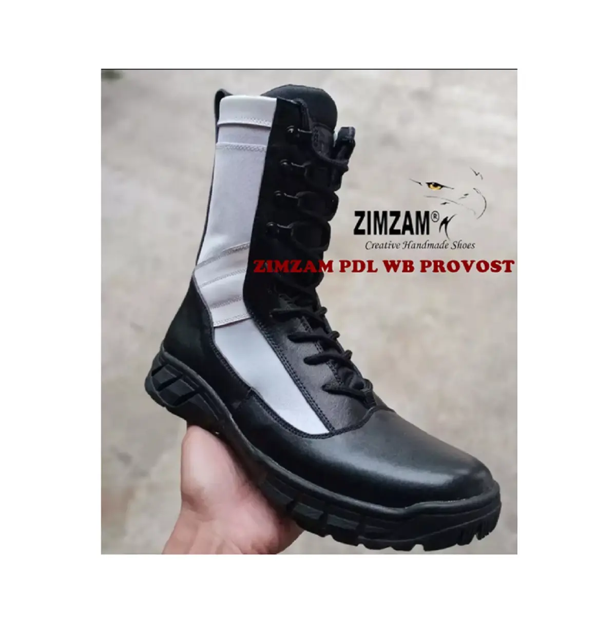 Promo Sepatu Pria pdl Zimzam Weba Provos Tactikal Terlaris Boots Kerja Boots Kerja Polri Putih Shoes