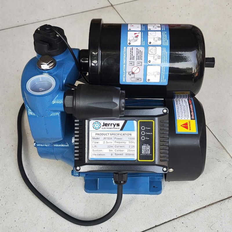 Bơm tăng áp điện tử tự động JERRYS 150W, 200W, 300W mô tơ lõi đồng - Bảo hành 12 tháng