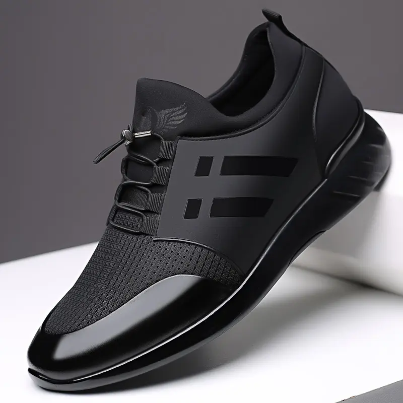 Men's Shoes for Foreign Trade and Cross-Border, Invisible Height Increase, New Sports Casual Shoes, Height Increasing Men's Shoes, Extra Large Size Leather Shoes