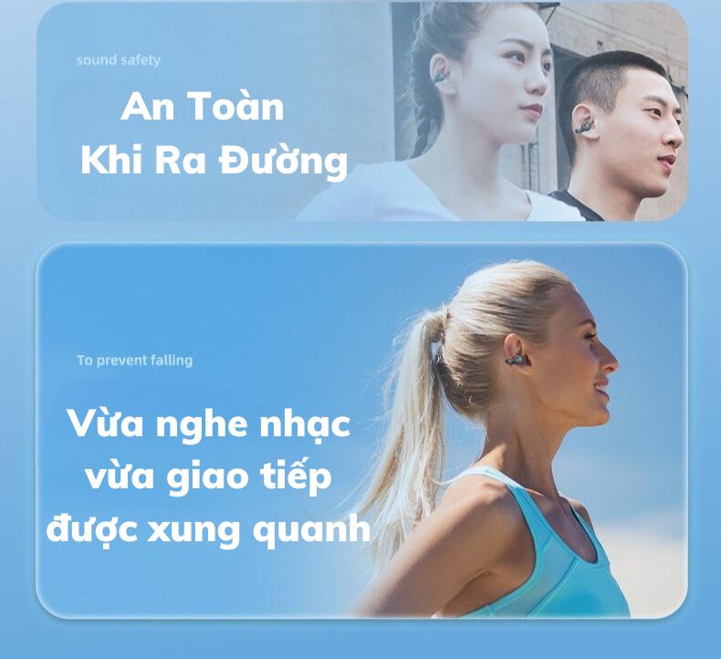 Tai nghe Bluetooth đeo vành tai I113- Phong cách thể thao, đeo thoải mái, cảm ứng vân tay cùng đèn Led hiện đại, pin khỏe, tích hợp nghe gọi. Nghe nhạc Earphone 4