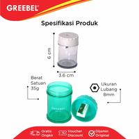 Gambar GREEBEL Rautan Pensil Serutan Sharpener 123 (PCS) / Rautan Pensil dari GREEBEL_NEW Kota Administrasi Jakarta Barat 2 Tokopedia