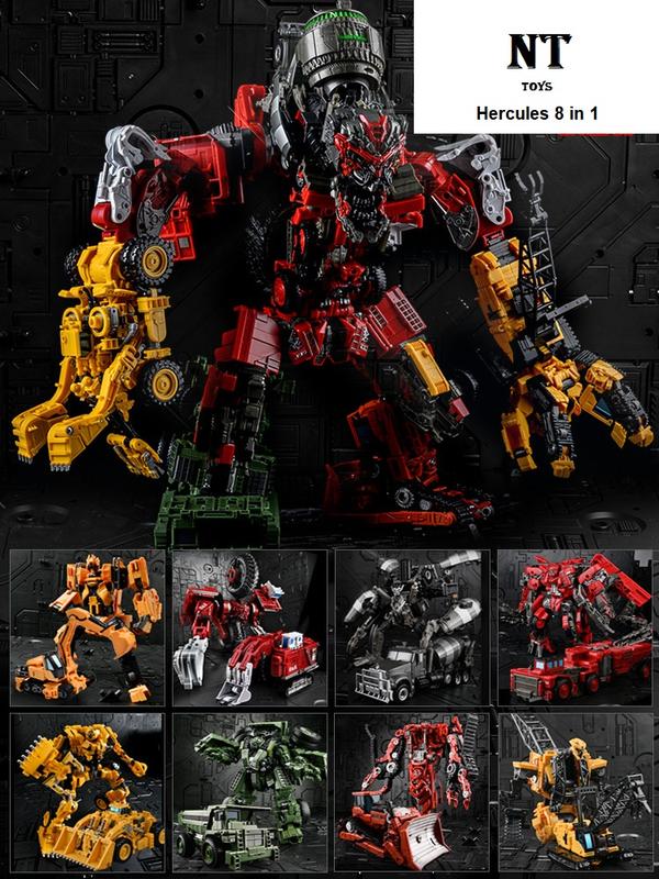  Đồ chơi Robot lắp ráp biến hình Mô hình DEVASTATOR- Hercules in Transformer Mô Hình Robot Toy  tặng 1 vỉ siêu nhân  
