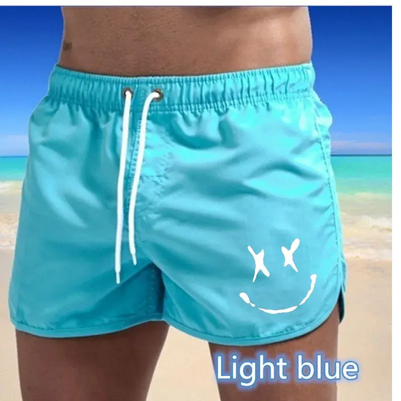 Men's Summer Shorts Quick Dry Swim Shorts Breathable Drawstring Pockets Beach Surfing Sports Pants