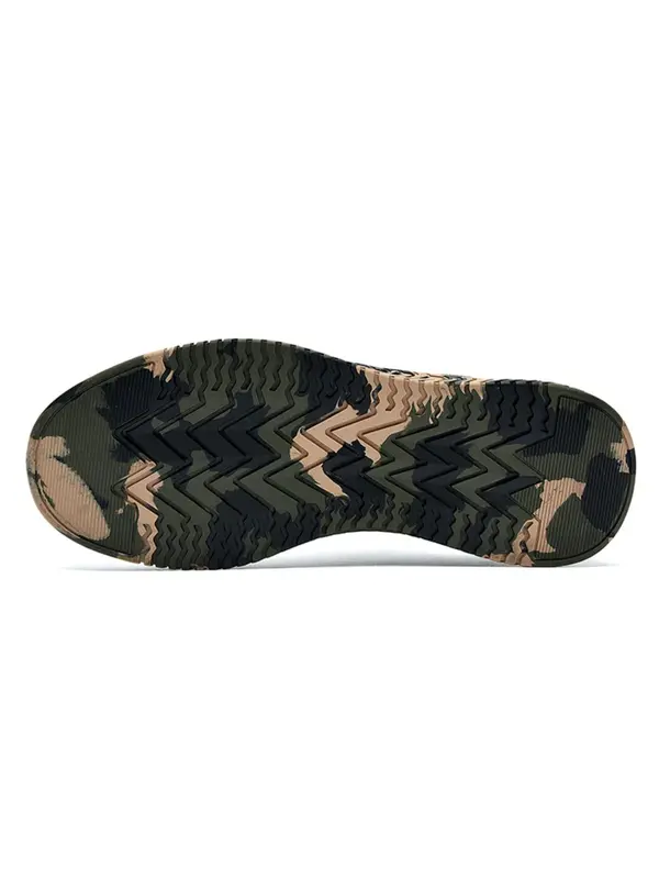 Men's Random Camo Print Lace up Low Top Sneakers, Casual Sporty Breathable Running Shoes for Outdoor Workout, Male Round Toe Work Shoes 3