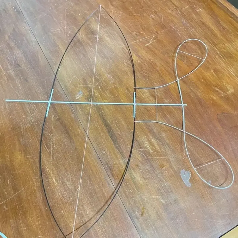 Combo làm diều mili 80cm bằng ngọn cần câu 5
